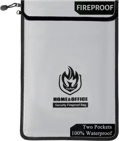 Andyer fireproof document bag