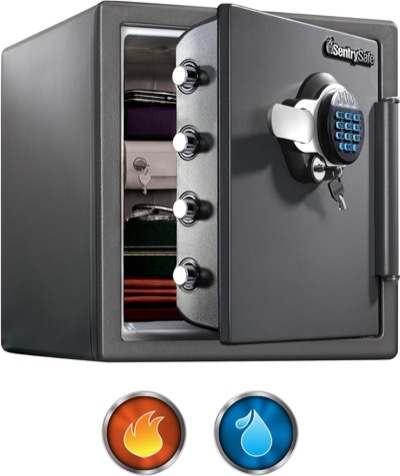 SentrySafe SFW123 fireproof waterproof digital safe